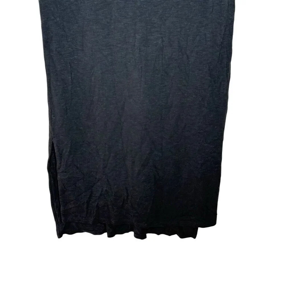 Madewell Black Short Sleeve Shirt Dress Size S Round Neck Casual Lightweight - Picture 4 of 10